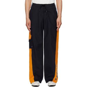 25 FW 마틴로즈 남성 블랙   오렌지 보드 쇼트 스웨트팬츠 251892M190000