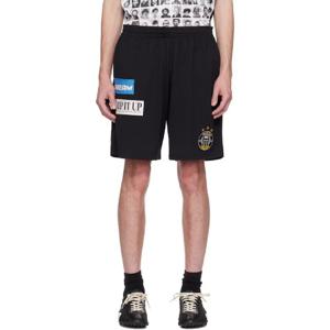 25 FW 마틴로즈 남성 블랙 풋볼 쇼츠 251892M193005