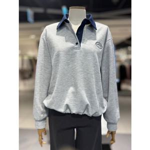 [코데즈컴바인]  (CKA-TS304W2Z) 데님카라 배색 자수 티셔츠