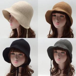 니트 보넷 끈 벙거지[S1443-니트보넷]