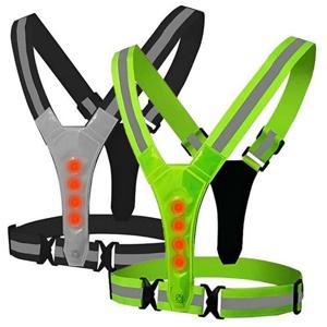 LED 안전조끼 LED-V 엑스반도 반사띠 야광 작업 도로공사 야간 조깅