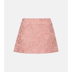 돌체앤가바나 플로럴 자카드 미니스커트 P01009458