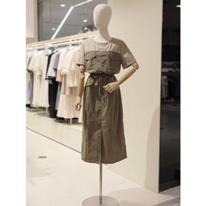 SOUP 숲 저지 패치 스트링 롱 원피스 (SB5OP31)