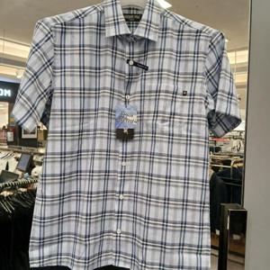 런던포그 HC08 반팔  체크  셔츠 LPA3A556