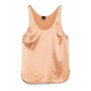 [PINKO] 여성 탑 탱크 슬리브리스 인 피치 실크 104670A2JRL17 Brown /8