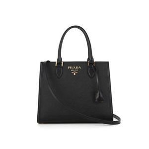 프라다 여성 사피아노 레더 토트백 블랙 1BA227 2EDV F0002