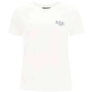 25 FW 아페쎄 Denise 데니스 로고 자수 코튼 반팔 티셔츠 화이트 COEAV F26842 AAB