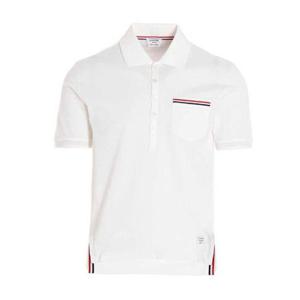 Thom Browne RWB 반팔 폴로 셔츠 MJP022A01455 100 TP934618137