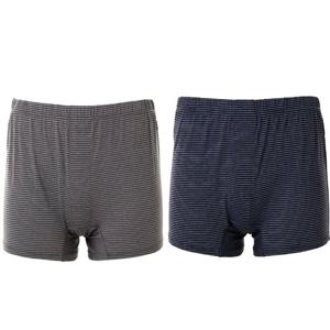 와코루 2매세트 COOL 시원한 인견 스트라이프 남성 롱드로즈(WMP2418F)