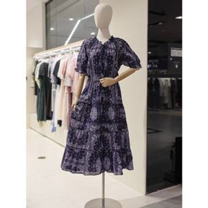 SOUP 숲 페이즐리 패턴 롱 원피스 (SB5OP82)