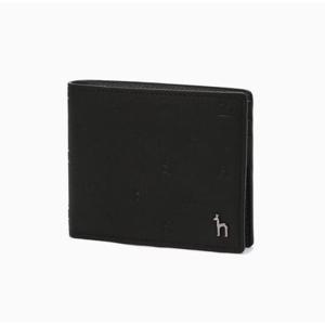 [헤지스ACC] 블랙 음각패턴 소가죽 머니클립 HJWA5F562BK