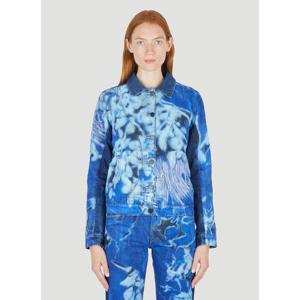 25 FW 파울라 카노바스 델 바스 여성 Printed Denim Jacket pcd0248001blu