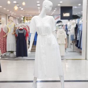 [ab.f.z]브이넥 포켓 여리 h라인 반팔 원피스 FSPNZ3O01