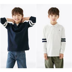 [타미힐피거칠드런TD] 믹스 그래픽 폴로 셔츠 (T42F6KKT310BT1)