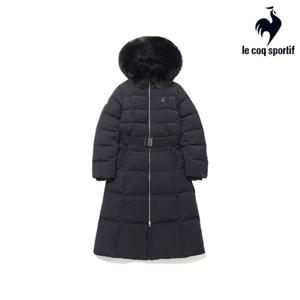 [르꼬끄][30% OFF] 여성 밍크퍼 구스 롱다운 QP422ODJN2_BLK