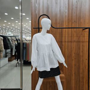 [지컷]지컷 백 리본 볼륨 블라우스 7224160001_DJ