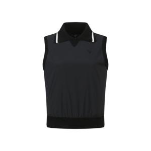 M 캘러웨이골프민소매 PQC CWSO24F202_BK 여성 가을 우븐 믹스 니트베스트