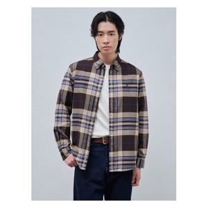 [빈폴멘]브러쉬드 빅체크 셔츠  브라운 (BC4964C34D) .