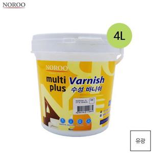 수성 멀티플러스 수성바니쉬 목재용 투명 유광 4L