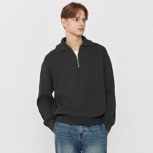 [지오다노] 남성 스티치 하프집업 니트 스웨터 055913