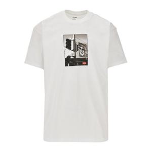 오베이 그래픽 크루넥 레귤러 핏 티셔츠 22MC0001476 WHITE