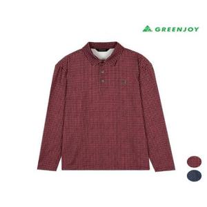 그린조이 세이브존07 남성 잔패턴 프린트 PK 긴팔 티셔츠 GF24KY25M3