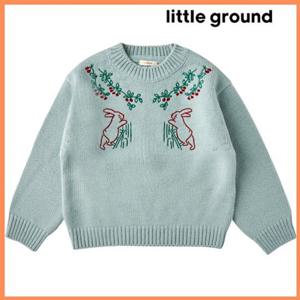 [리틀그라운드8] 룰라비(75C12-300-02)래빗자수스웨터 아동여아상의 니트 선물 데일리 코디 겨울 룩