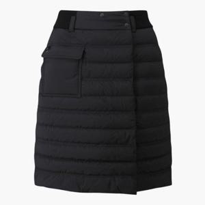 M 데상트골프스커트 GQC DP42WFSKO2-BLKG 여성 롱기장 패딩 랩 스커트 / BLACK