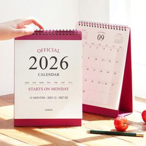 아트박스/인디고 2026 오피셜 월요일부터 시작하는 탁상 달력 (