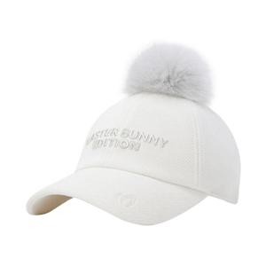 [마스터바니에디션] (421E4CP203)여성 비딩 로고 폼폼이 코듀로이 볼캡
