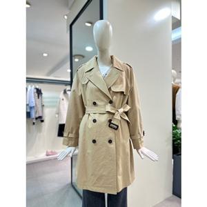 [CC콜렉트] 벨티드 하프 더블 트렌치 코트 (C253MSI001)