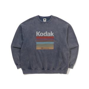 [코닥]코닥 레인보우 스노우워싱 기모 맨투맨 K5423EFST1NVY