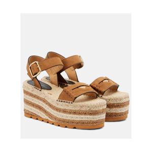 25 FW 스텔라 매카트니 포 스웨이드 트리밍 에스파드리유 샌들 TP559550452