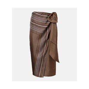 막스마라 Edro 스트라이프 실크 랩 스커트 P01090656
