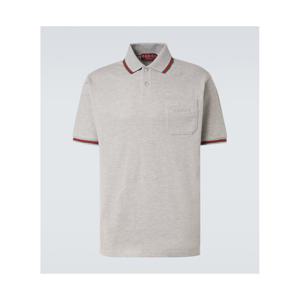 구찌 Web Stripe 코튼 블렌드 폴로 셔츠 P01050996