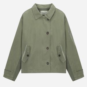 [써스데이아일랜드][여성]셔츠카라 컬러블록 블루종 점퍼 T256MJP902