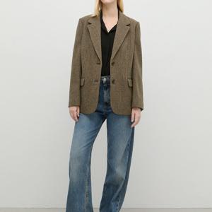 쉬즈미스  울 혼방 체크 싱글 자켓 (SWWJKP41020)