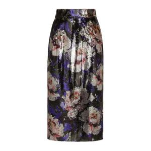 25 FW 돌체앤가바나 시퀸 장식 펜슬 미디 스커트 F4CS8TFSSKL TP432415812