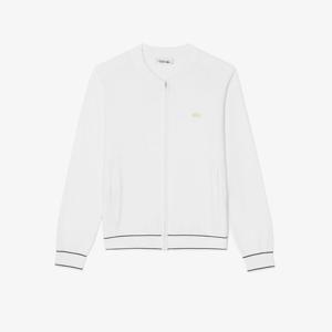 [라코스테공식] 여성 컬러 티핑 풀 집업 가디건 AF514E-55G 001