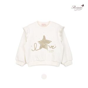 [페리미츠]러브스타 스웻셔츠 . 여아 포근 기모 맨투맨티 P2545T