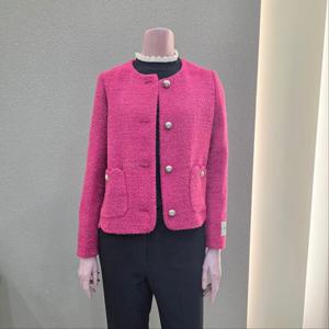 [꼼빠니아]트위드 라운드 숏기장 재킷 CAEW1-WJK200 _IC