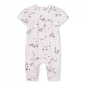 겐조 여아용 그래픽 프린트 반팔 롬퍼 K60096-47R