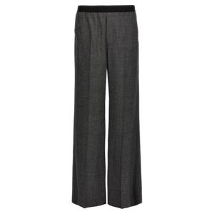 26 SS 발렌시아가 체크 와이드 레그 울 팬츠 773257TNT41