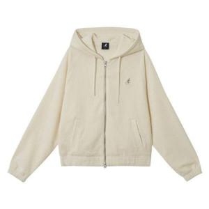 캉골바람막이 CQK KRFW-ZU51440IV 우먼스 코듀로이 후드 집업 5144 아이보리