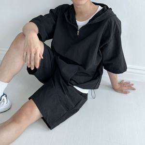 반팔아노락 키노 남성 타슬란 후드 상하의세트 SD-240617M