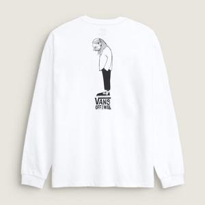 [반스][아티스트 컬렉션] VANS X HANAI 긴소매 티셔츠 화이트 VN000SPSWHT