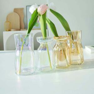 무지개 빈티지화병 오로라 홀로그램 유리화병 인테리