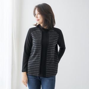 엄마옷 마담4060 단가라레이어드반목티셔츠 여성 데일리 -ZTE2512049-