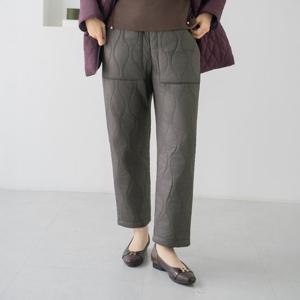 엄마옷 마담4060 따뜻항아리누빔팬츠 데일리 여성바지 -ZPN2512047-