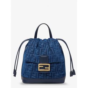 [FENDI] 라프리마 여성 Backpacks 데님 백팩 위드 플로크 FF 디테일 8BZ057 AWDVF1UJW BLU ABISSO /12